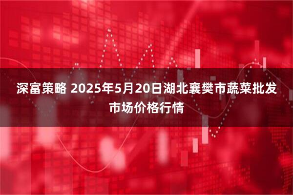 深富策略 2025年5月20日湖北襄樊市蔬菜批发市场价格行情