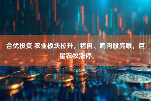 合优投资 农业板块拉升，猪肉、鸡肉股亮眼，巨星农牧涨停