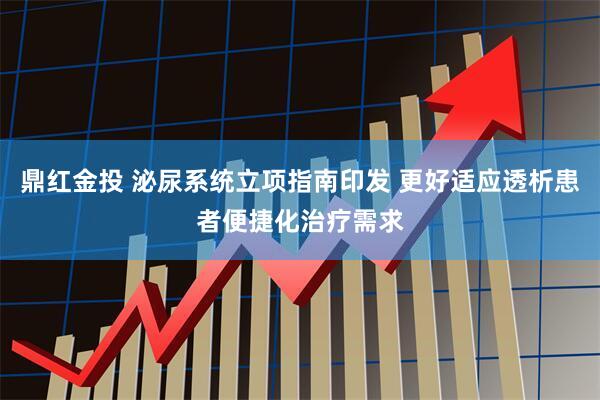 鼎红金投 泌尿系统立项指南印发 更好适应透析患者便捷化治疗需求
